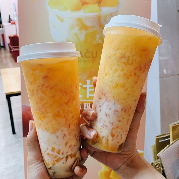 超夯麻古茶坊「楊枝甘露」洗版IG的手搖杯！台灣手搖杯也能喝到港式甜品～