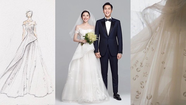 宋宋CP離婚而他們結婚！唐藝昕婚紗品牌公開，秦嵐、唐嫣、趙麗穎、熱巴等10位女星愛他們的禮服