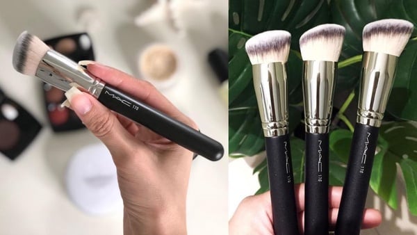 【2019粉底刷推薦】3分鐘快速完妝！無刷痕、輕鬆打造薄透貼底妝～