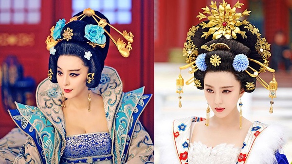 回顧范冰冰、李晨定情作《武媚娘傳奇》！15套造型少女~女帝，光頭、老妝都能駕馭