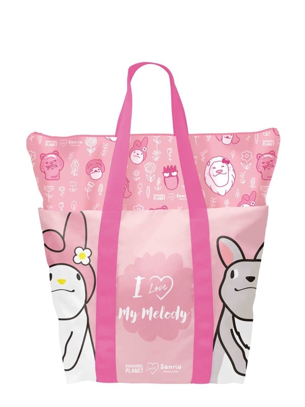 「三麗鷗Ｘ戽斗星球購物袋」全台限量5萬個！戽斗的Hello Kitty獅與美樂蒂兔，看起來意外的可愛～