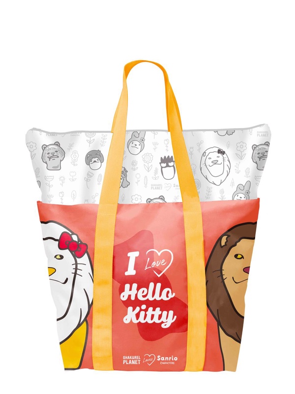 「三麗鷗Ｘ戽斗星球購物袋」全台限量5萬個！戽斗的Hello Kitty獅與美樂蒂兔，看起來意外的可愛～