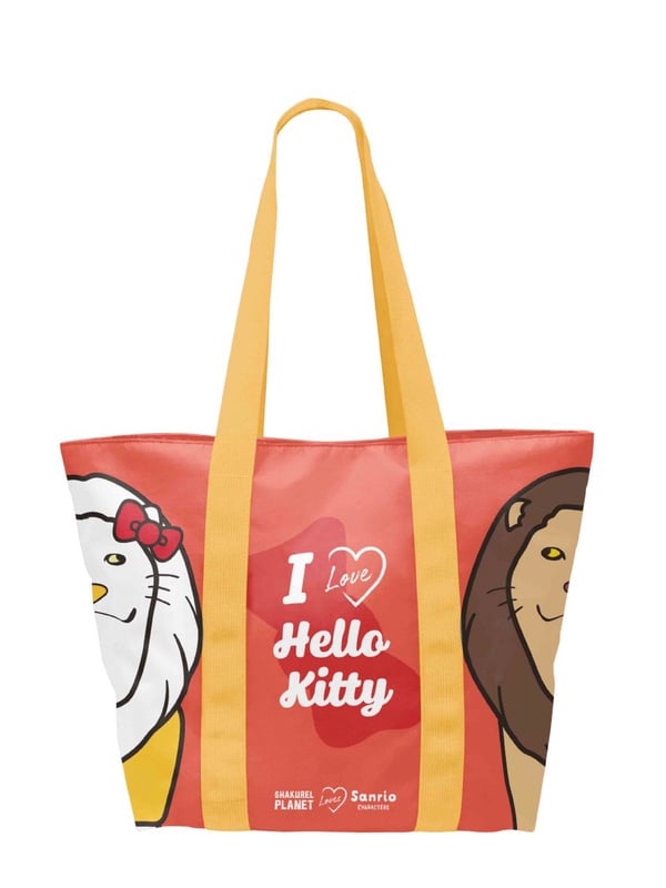 「三麗鷗Ｘ戽斗星球購物袋」全台限量5萬個！戽斗的Hello Kitty獅與美樂蒂兔，看起來意外的可愛～