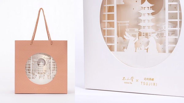 不二堂x辻利茶舗「夜遊月光」中秋禮盒，會發光的絕美外型，趕快抱回家珍藏！