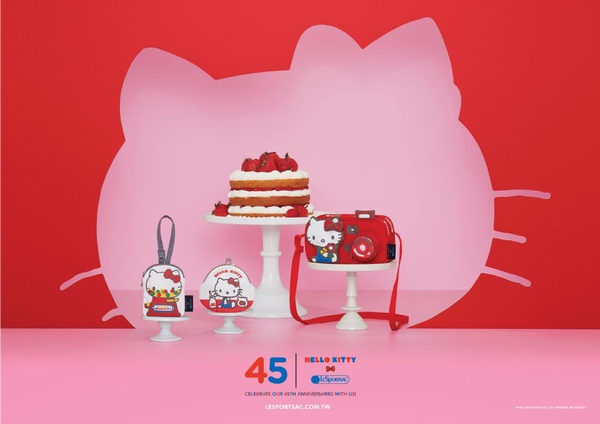 一起慶祝45週年！「HELLO KITTY」x「LeSportsac」限定聯名系列登場～這款超萌Kitty相機包必收！