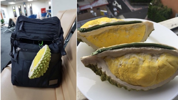 榴槤控的最愛！泰國榴槤手工零錢包，榴槤剖面造型，網友：「光拿著就好像能聞到味道」！