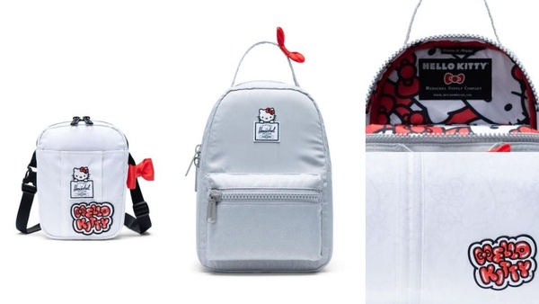 Herschel x HELLO KITTY 聯名包款上市！超萌的凱蒂貓行李袋、行李箱、寵物包，台灣也買得到！