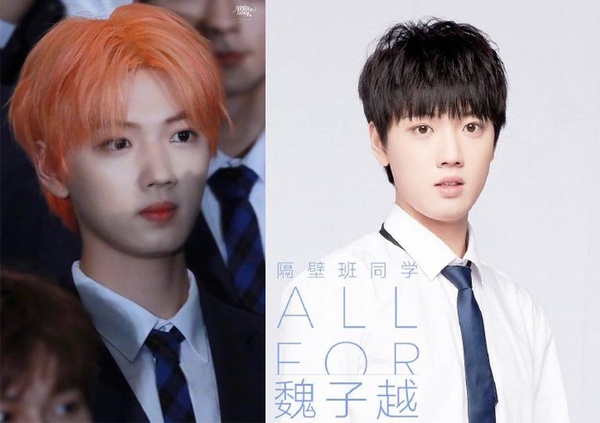 王一博出道金髮旁分頭，被網友嫌難看，對比8位明星中、韓活動造型，吳亦凡、鹿晗跩字寫臉上，最後一位根本整容般落差