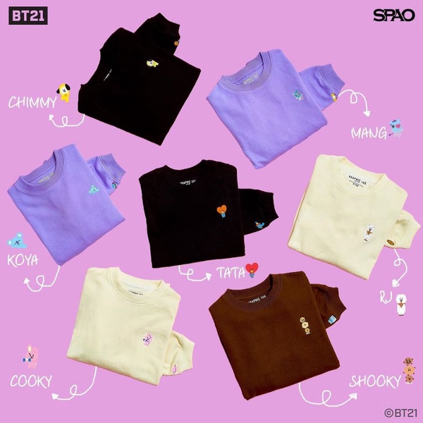 SPAO X BT21聯名新品，刺繡衛衣超吸睛，加碼BT21聯名手錶，阿米們快準備好錢包吧！