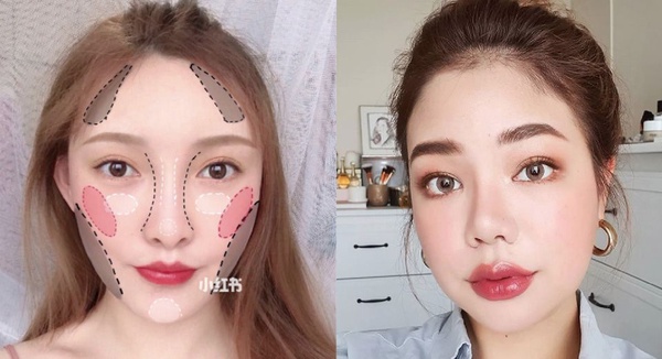 瘦臉「修容＆打亮」技巧公開！根據臉型刷修容、打亮與腮紅，才能完美隱藏肉肉，變身精緻巴掌臉！