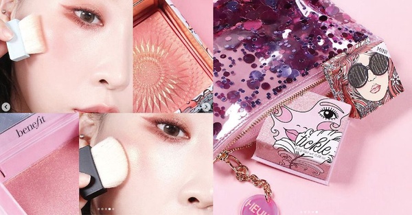 Benefit 新打亮「＃Tickle蜜金色」、「＃Cookie香檳金」韓妞搶曬照！混刷豔陽加州 、Hoola閃出高級光！加碼珠光腮紅推薦～