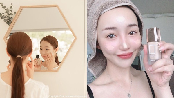 【底妝教學】不同膚質「透亮服貼」的韓系底妝上法~超無瑕、0面具感！