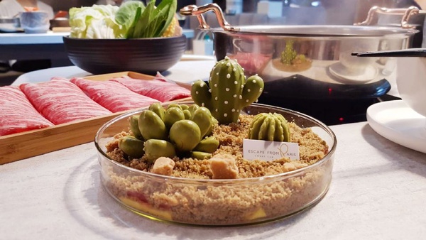 CACTI肉滿堂Ｘ芙芙法式甜點「仙人掌蛋糕」！超萌仙人掌蛋糕，與CACTI肉滿堂裡滿滿的仙人掌，放在一起根本超好拍～