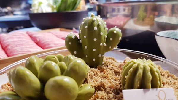 CACTI肉滿堂Ｘ芙芙法式甜點「仙人掌蛋糕」！超萌仙人掌蛋糕，與CACTI肉滿堂裡滿滿的仙人掌，放在一起根本超好拍～