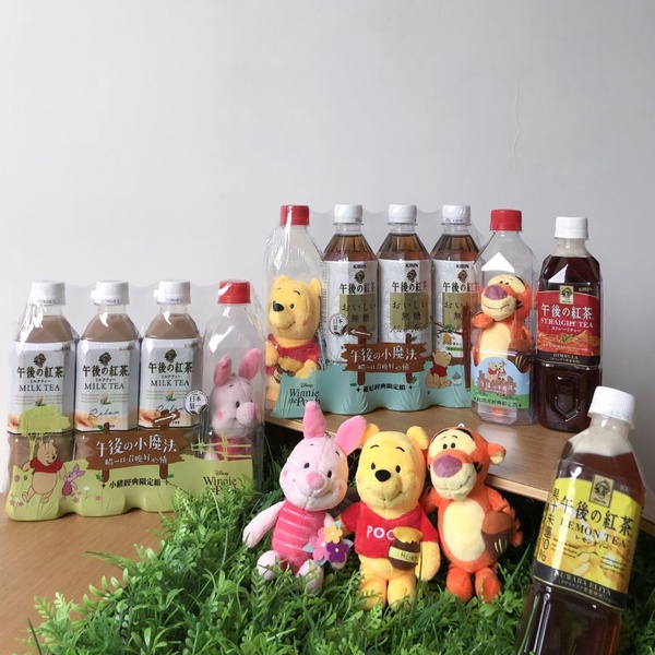 午後紅茶小熊維尼就在7-11！台灣午後紅茶推出小熊維尼、小豬、跳跳虎等三種包裝，可愛的午後紅茶維尼就在7-11等你～