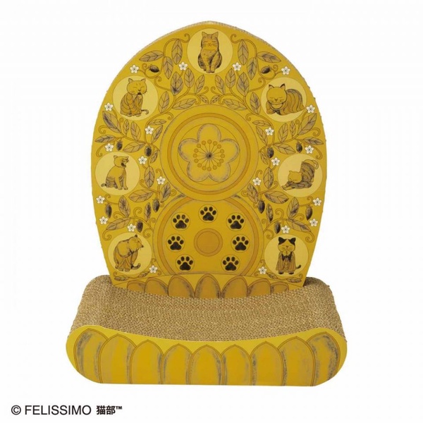 膜拜吧！鏟屎官~日本Felissimo推出「佛系貓咪打坐椅」！超顯主子威猛氣勢，快來成為「貓咪教」的信徒吧！