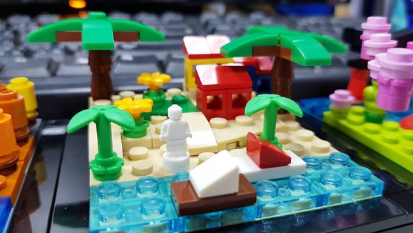 LEGO「迷你四季樂高」！春夏秋冬超萌的迷你樂高，自己組裝的四季樂高根本超療癒～