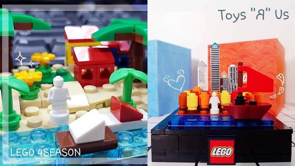 LEGO「迷你四季樂高」！春夏秋冬超萌的迷你樂高，自己組裝的四季樂高根本超療癒～