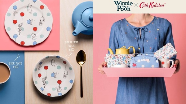 隱身在花朵中的維尼！Disney X Cath Kidston 系列小熊維尼聯名，經典圓點、碎花讓你置身夢幻維尼花園！