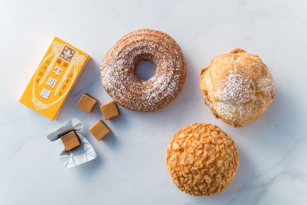beard papa「森永牛奶糖口味泡芙」！森永牛奶糖餡＆三種beard papa泡芙外皮，酥脆濃郁的滋味絕對必買～