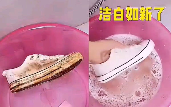 白鞋泛黃怎麼清潔？洗鞋用「煮」的不髒手、黃鞋秒變乾淨新鞋！編輯實際示範給你看～