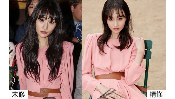 2020春夏時裝週13女星未修V.S.精修！秦嵐真瘦、沈月好像瘦，迪麗熱巴美腿竟然歪了