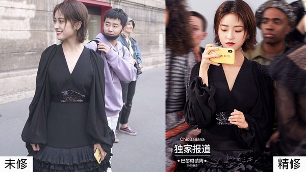 2020春夏時裝週13女星未修V.S.精修！秦嵐真瘦、沈月好像瘦，迪麗熱巴美腿竟然歪了