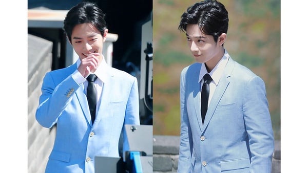 肖戰「藍色西裝」化身清爽暖男！10男星的藍西裝造型，李現帥氣、張翰貴氣，王一博還是酷蓋
