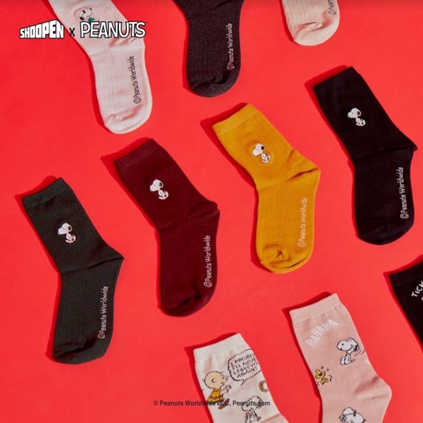 史努比控注意！韓國 Shoopen X PEANUTS史努比聯名，包包、襪子、拖鞋都有超萌史努比！