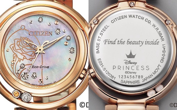 CITIZEN「櫻花粉金錶」夢幻上市，加真鑽超耀眼！加碼迪士尼公主聯名錶，夢幻控必收！
