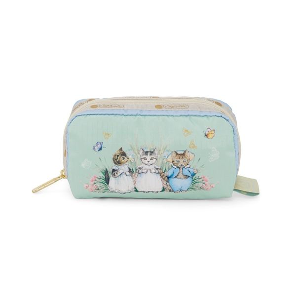 童年回憶湧現「彼得兔PETER RABBIT x LeSportsac」粉嫩手拿包、多夾層化妝包開賣囉!