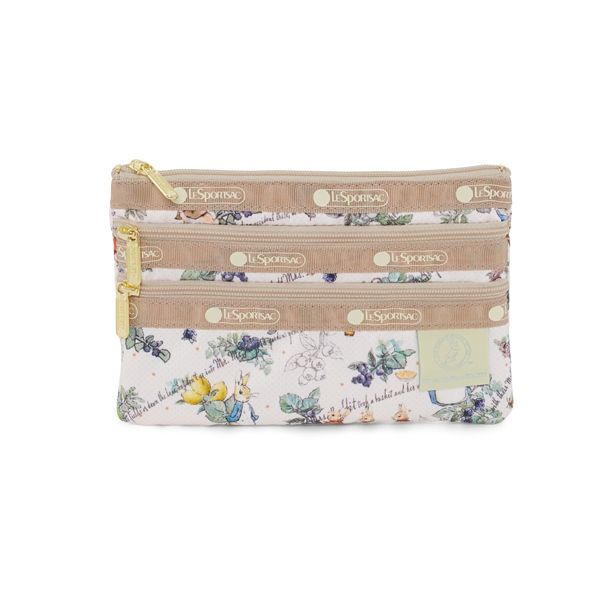 童年回憶湧現「彼得兔PETER RABBIT x LeSportsac」粉嫩手拿包、多夾層化妝包開賣囉!