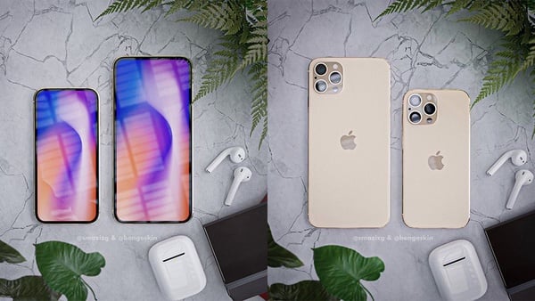 iPhone12 概念圖曝光！3種全新設計、高光澤機身，無瀏海全螢幕的iPhone12大家喜歡嗎？