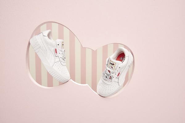 PUMA x HELLO KITTY最強聯名，PUMA「奶油草莓色」凱蒂貓球鞋、後背包，融化所有KITTY迷的少女心！