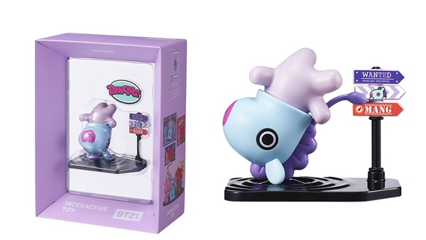 BT21「超級巨星互動玩具組」，會鞠躬問好的RJ、幫妳加油的Cooky，BT21的粉絲每一款都要收藏！