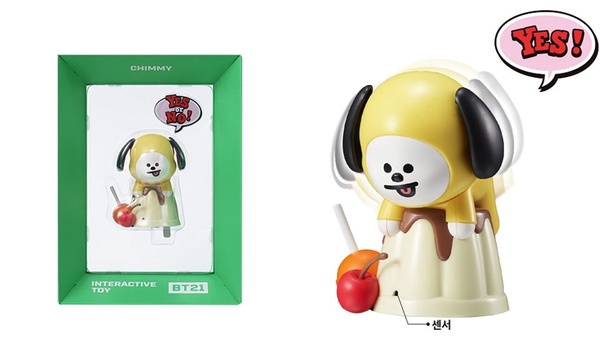 BT21「超級巨星互動玩具組」，會鞠躬問好的RJ、幫妳加油的Cooky，BT21的粉絲每一款都要收藏！