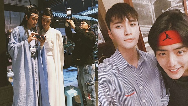 《陳情令》演唱會12男神帥照大集合！肖戰貝蕾帽、王一博草帽，兩人對視超有愛
