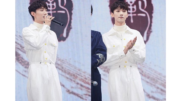 《陳情令》演唱會12男神帥照大集合！肖戰貝蕾帽、王一博草帽，兩人對視超有愛