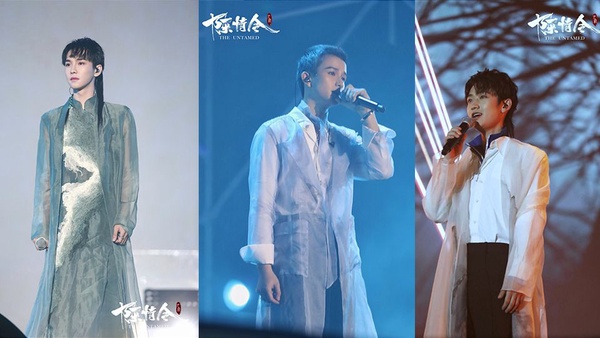 《陳情令》演唱會12男神帥照大集合！肖戰貝蕾帽、王一博草帽，兩人對視超有愛