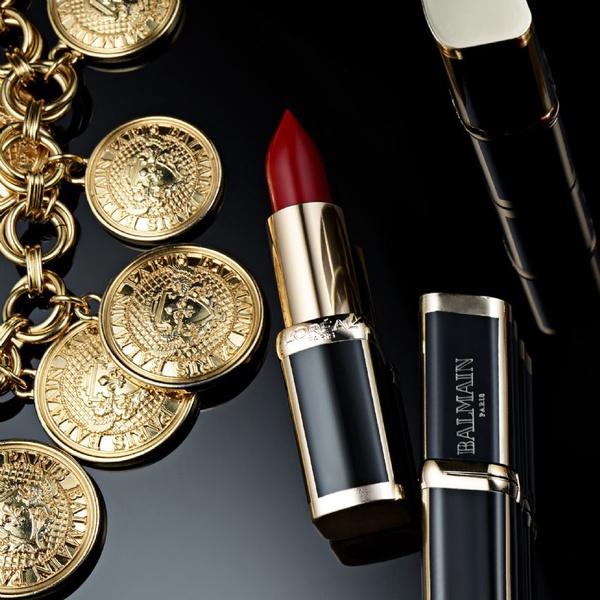 Loreal X BALMAIN 聯名霧面唇膏，絕美三大原石包裝超欠買