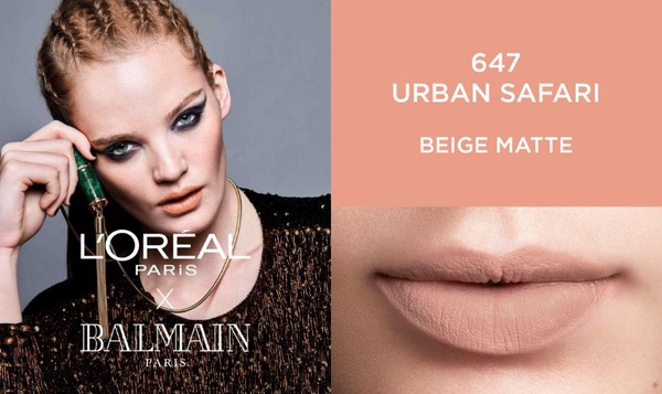 Loreal X BALMAIN 聯名霧面唇膏，絕美三大原石包裝超欠買