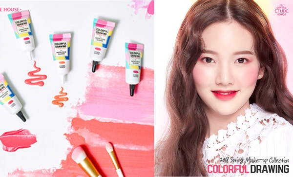 ETUDE HOUSE水彩顏料腮紅露超可愛！繽紛彩色藝廊系列最適合春天
