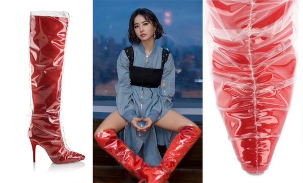 優雅PVC潮：呸姐穿雪莉也穿，JIMMY CHOO×Off-White™ 妳一定得穿！