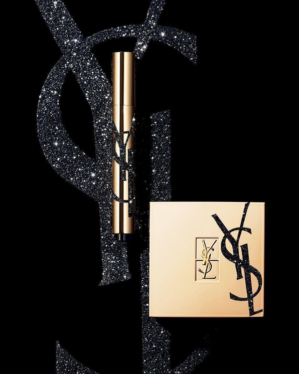 YSL經典Logo黑色噴砂限量版！最美蕾絲氣墊+明采筆3/25開搶！