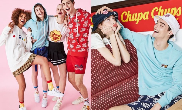 韓國Chupa Chups就是比較狂！聯名FILA推出球鞋、帽Ｔ，還有超Ｑ拖鞋一定要有！