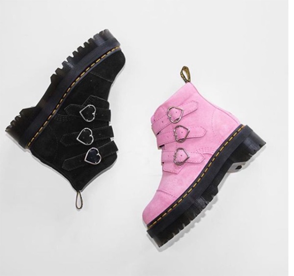 Dr. Martens X Lazy Oaf 甜美俏皮的新鞋款登場！粉色、愛心、麂皮短靴日系原宿感十足！