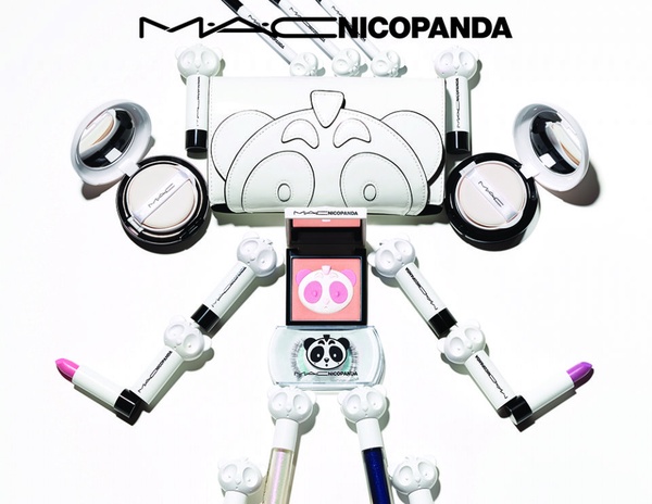 M‧A‧C X NICOPANDA 限量聯名彩妝上市！立體熊貓浮雕口紅、刷具包太萌