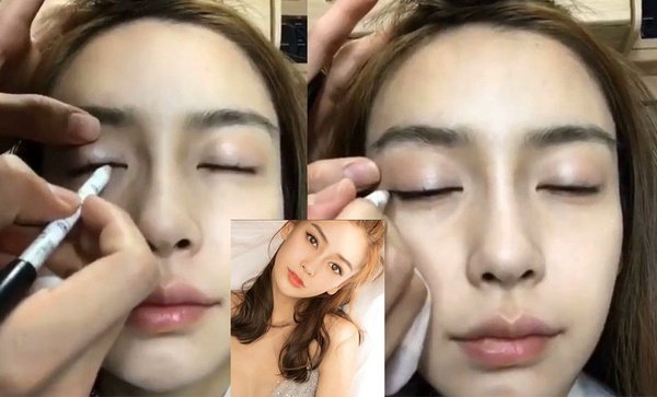 Angelababy公開化妝過程!清新帶電貓眼、發亮底妝這樣畫!