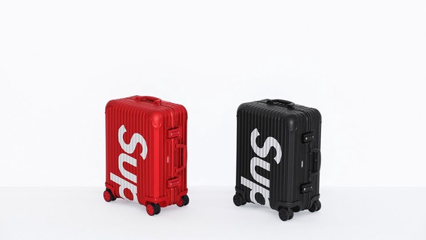 潮牌Supreme x RIMOWA聯名行李箱，黑白、紅白配色出國旅行拉它超威風！