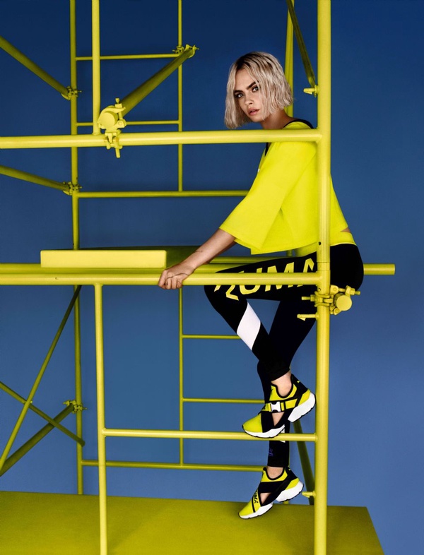 PUMA推出夏季女神鞋MUSE CUT-OUT！Cara Delevingne穿上鮮黃鞋款展現自信